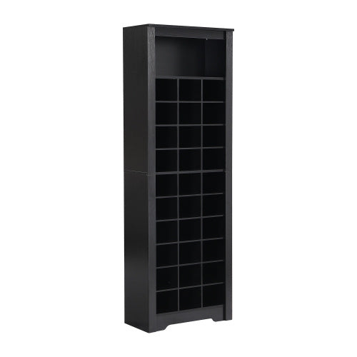 Stylish Design 30 Shoe Cabinet Console, Modern Black Inkedjoy
