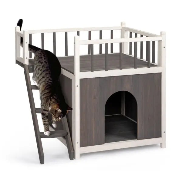 2-story Cat House With Ladder My Store