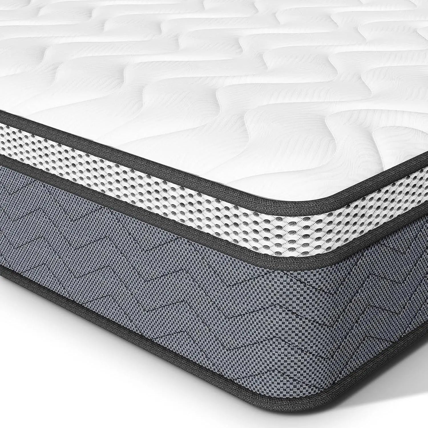 Twin Hybrid Innerspring Mattress, Plush Mattress Foam Spring Mattress, Single Bed Mattress In Box With Stress Relief,  Double Mattress With Medium Firmness My Store