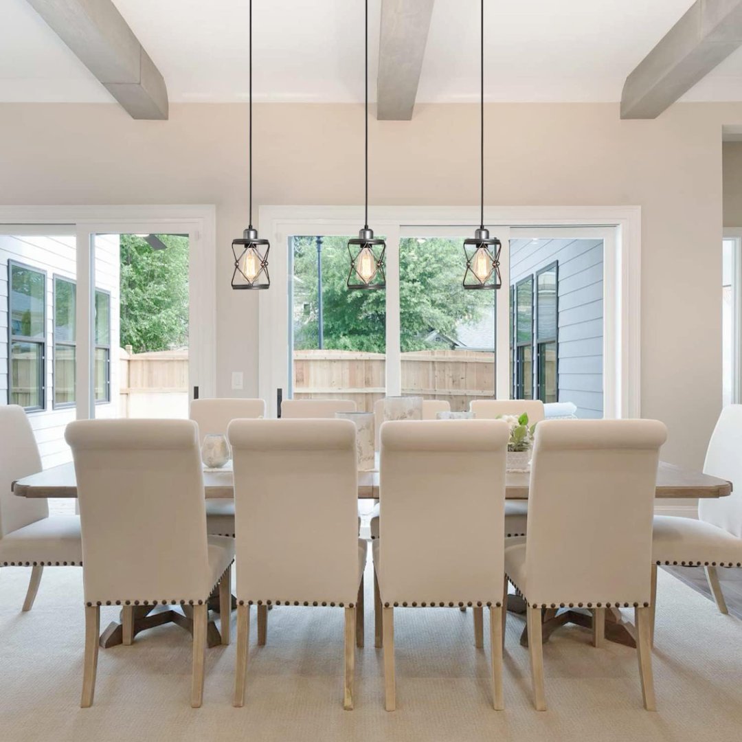 Pendant Light, Farmhouse Lamp With Silver Grey Adjustable My Store