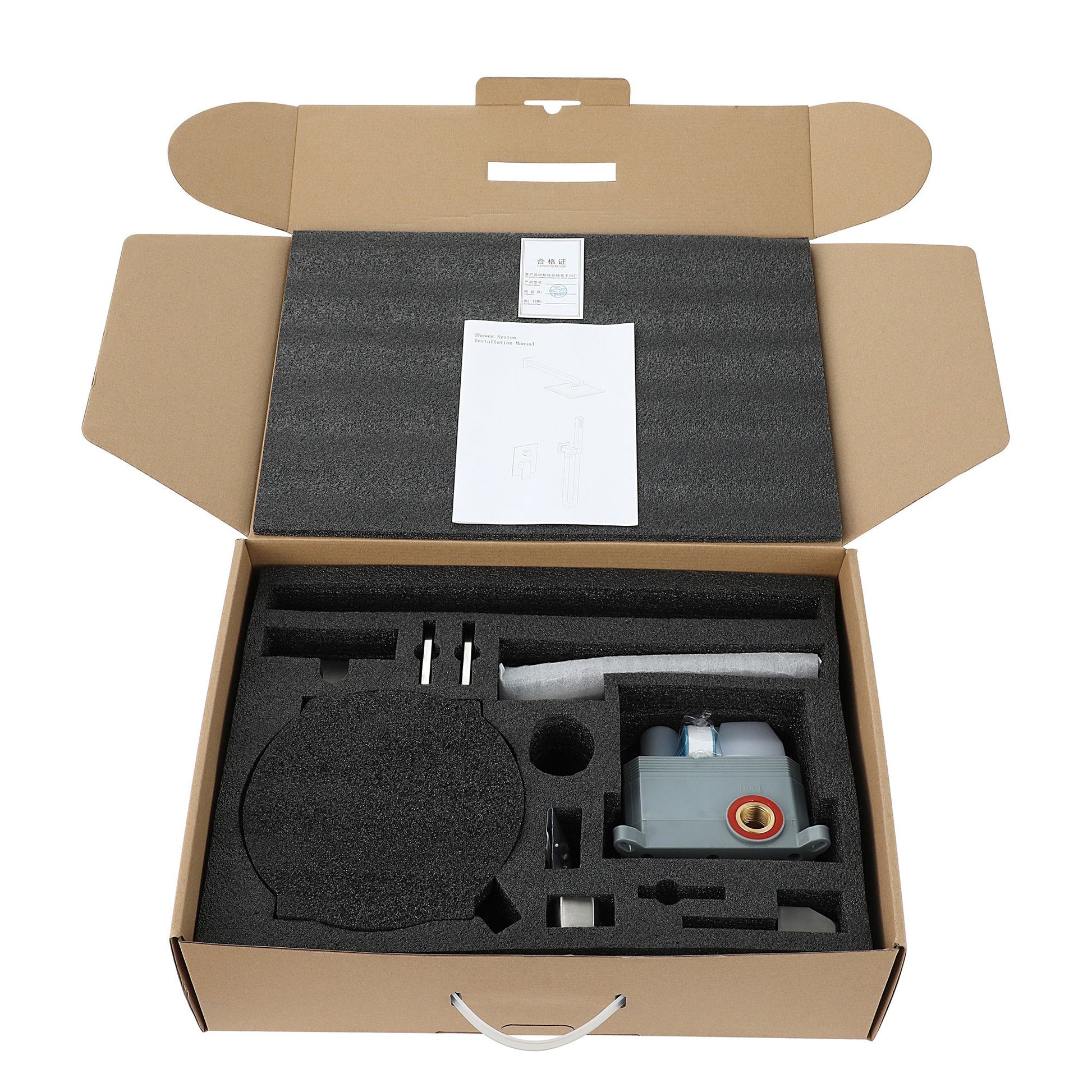 10 Inch Bathroom Luxury Rain Shower Hybrid Shower Head Inkedjoy