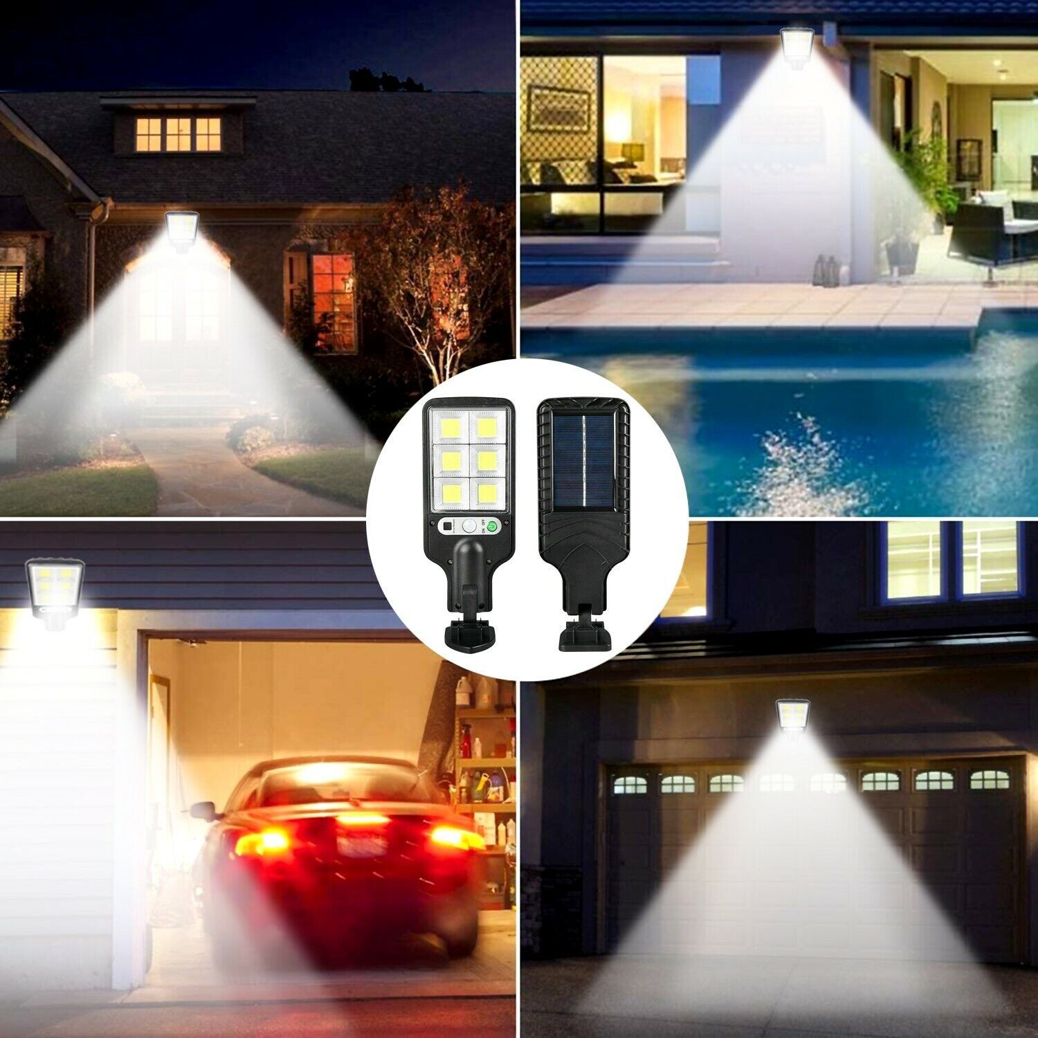 LED Solar Motion Sensor Light Bright Garden Outdoor Street Wall Lamp Solar Wall Lamp Inkedjoy