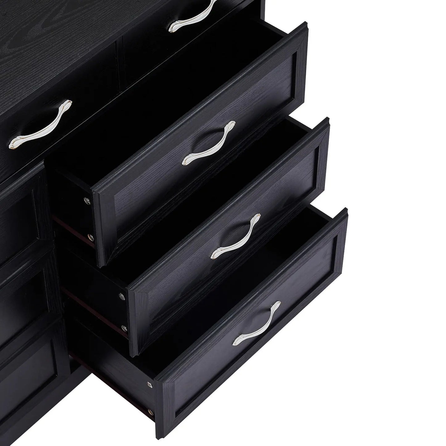 9 Drawer Long Dresser With Antique Handles My Store