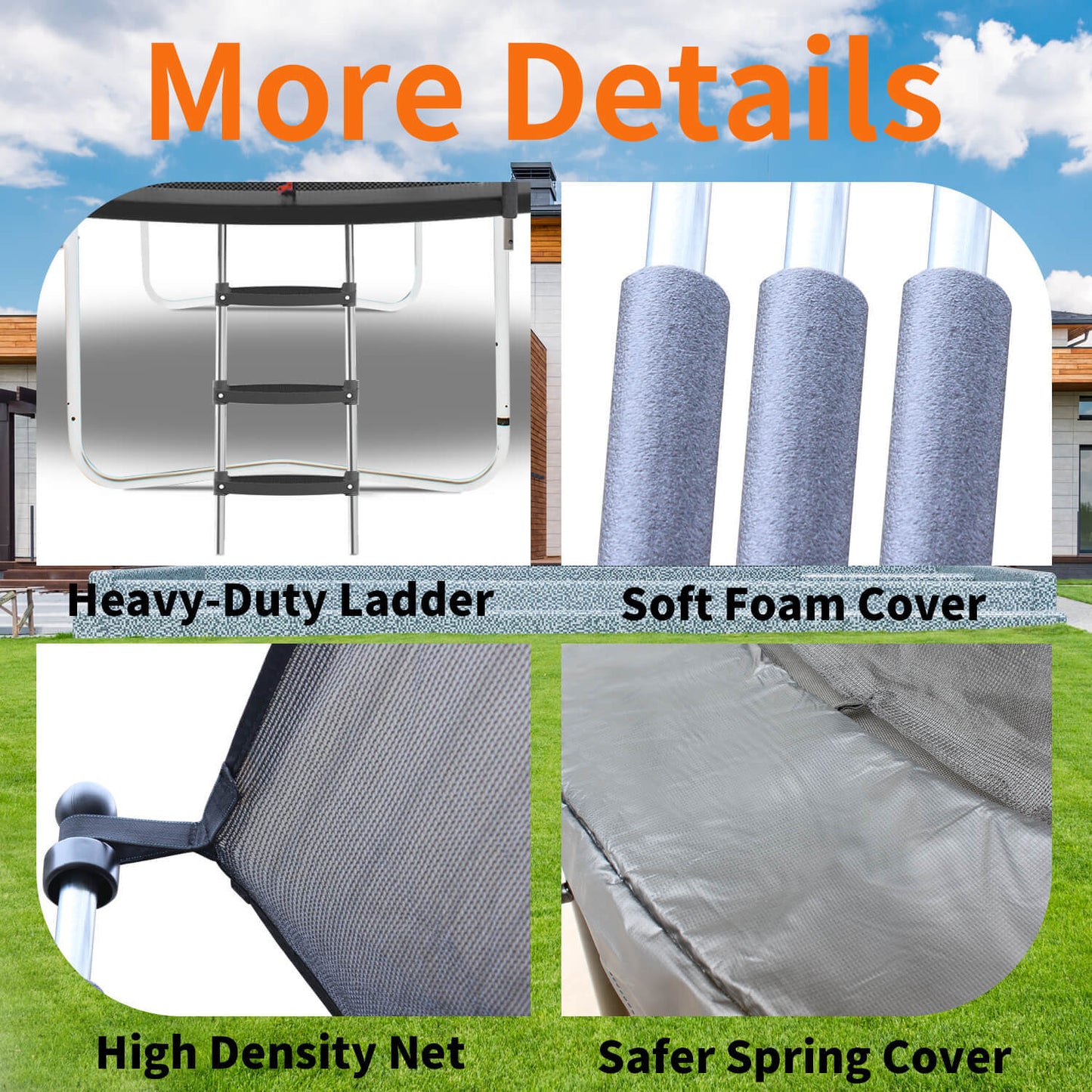 8FT Trampoline With Safety Enclosure My Store