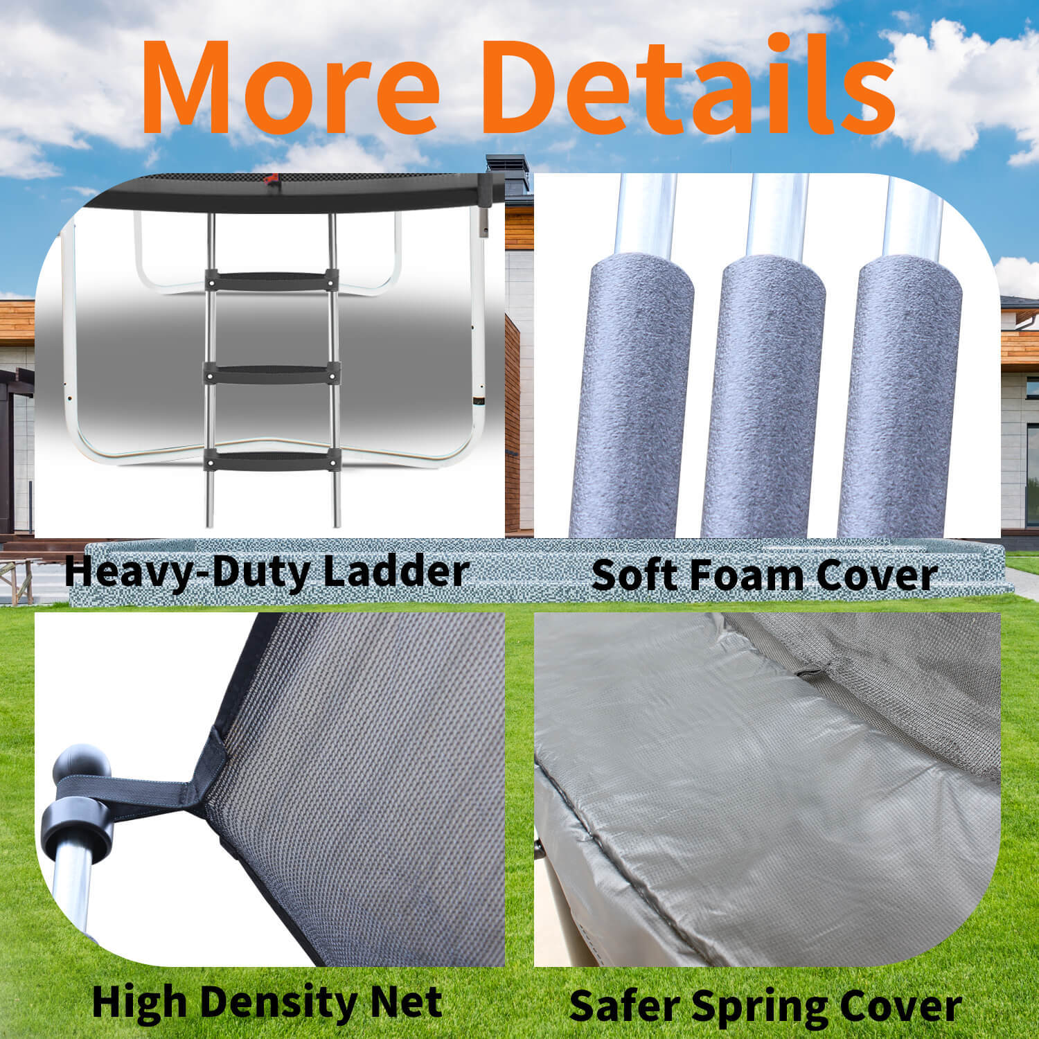 8FT Trampoline With Safety Enclosure My Store