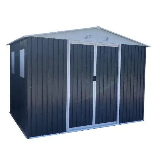 Metal Anti-Corrosion Utility Tool House With Lockable Door 10FTx8FT My Store