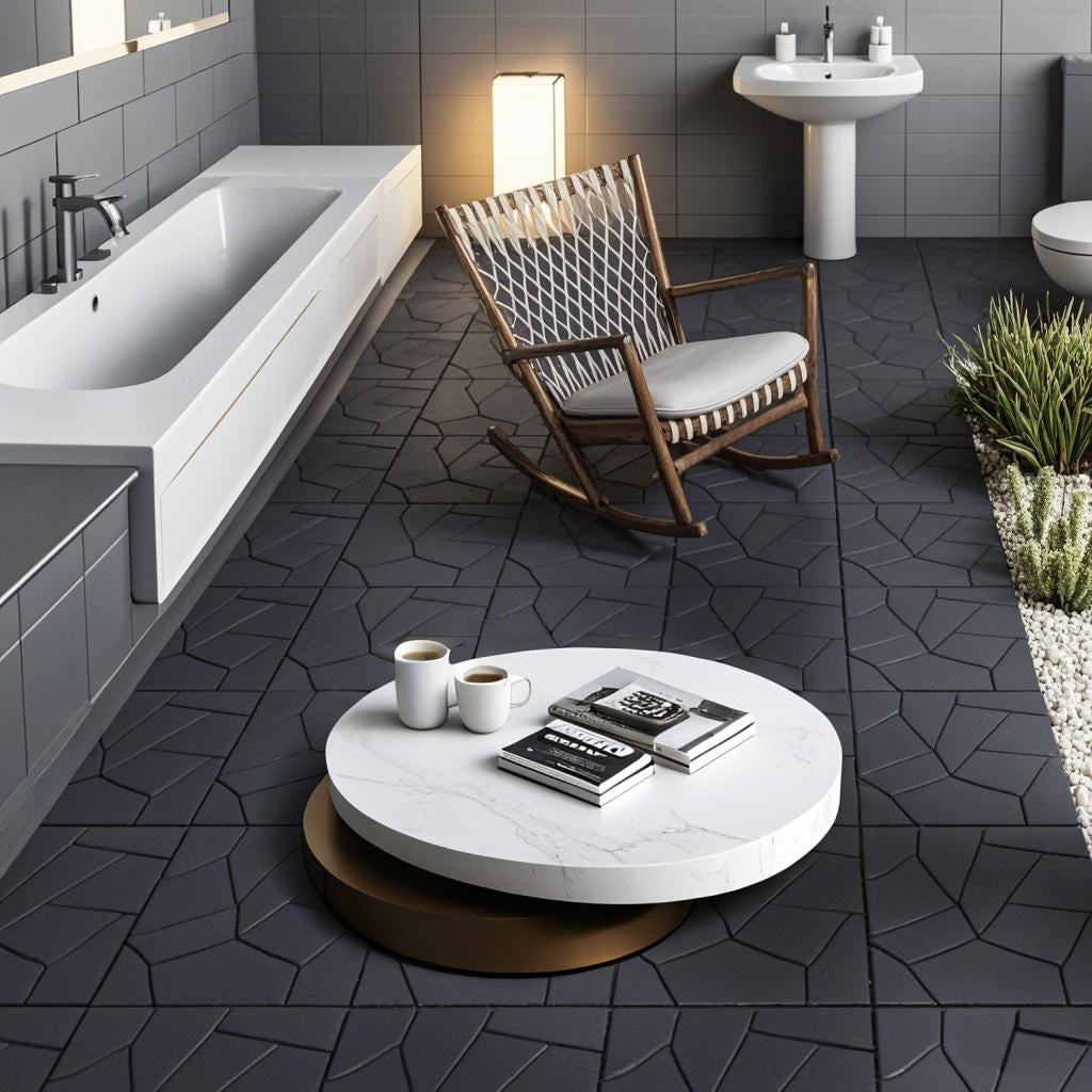 Waterproof, Wear-resistant, DIY Assembly, Garden, Courtyard, Balcony,plastic Flooring Inkedjoy