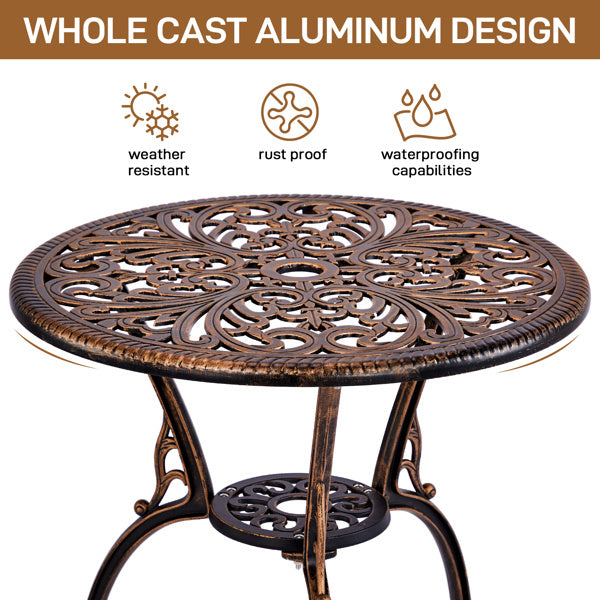 2pcs Single Chairs And 1pc Round Table Butterfly Shaped Antique Bronze Casting Set Inkedjoy