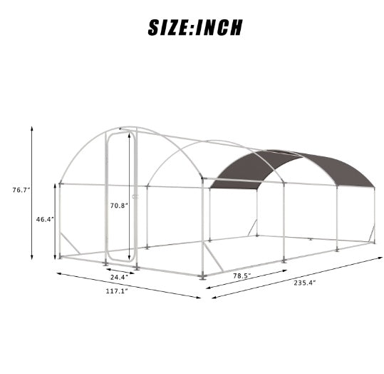 Dome Roof Large Poultry Cage For Hen House, My Store