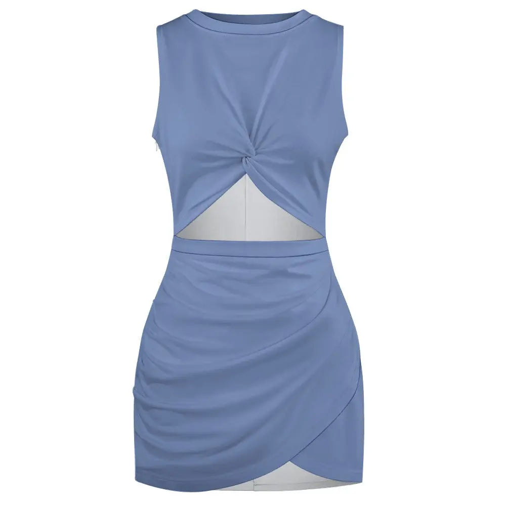 Navel-Baring Cross-Fit Hip Skirt Inkedjoy