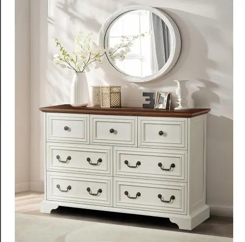 7 Drawer Wood Dresser My Store