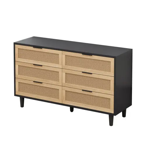 Rattan 6 Drawer Dresser My Store