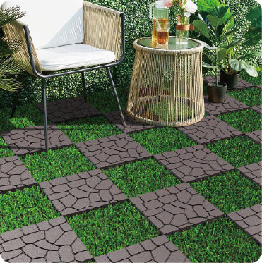 Waterproof, Wear-resistant, DIY Assembly, Garden, Courtyard, Balcony,plastic Flooring Inkedjoy