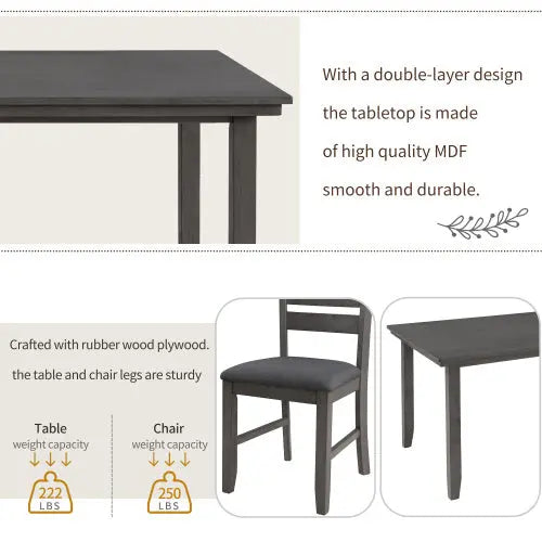 6-piece Dining Table Set My Store