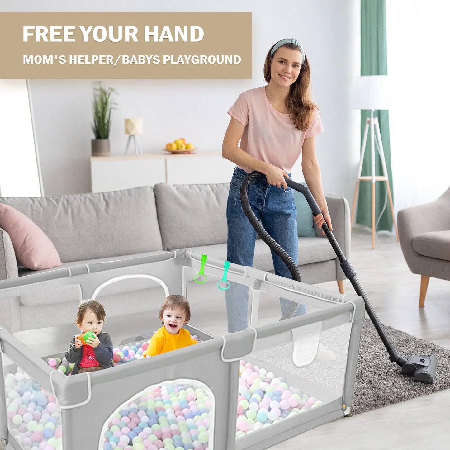 Baby Playpen With Mat Activity Center Indoor My Store