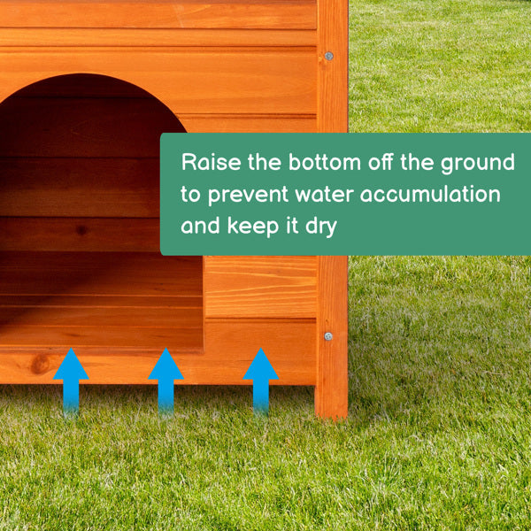 Cat house 2-layer Fence, Green Asphalt Roof My Store