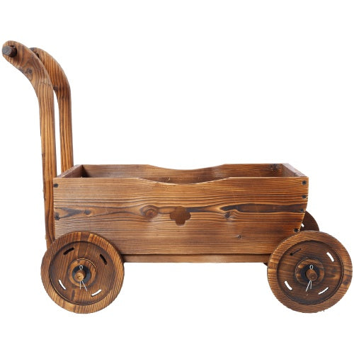 Wooden Wagon Planter Inkedjoy