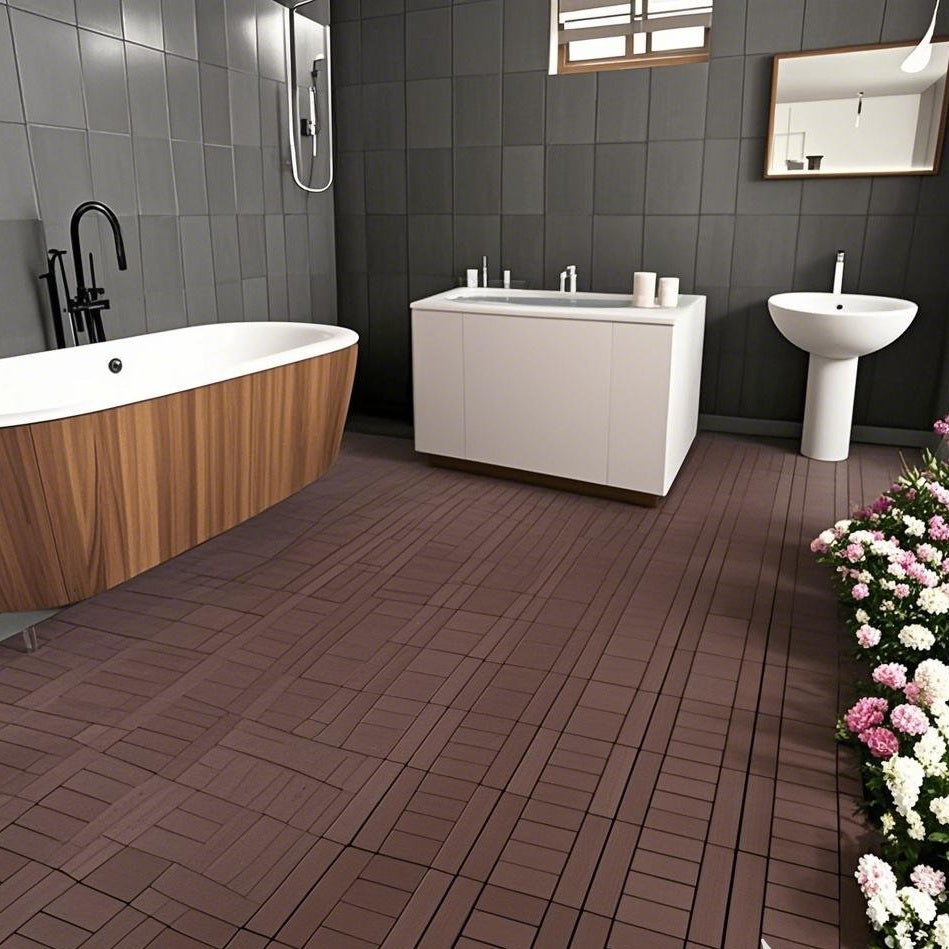 Waterproof, Wear-resistant, DIY Assembly, Garden, Courtyard, Balcony,plastic Flooring Inkedjoy