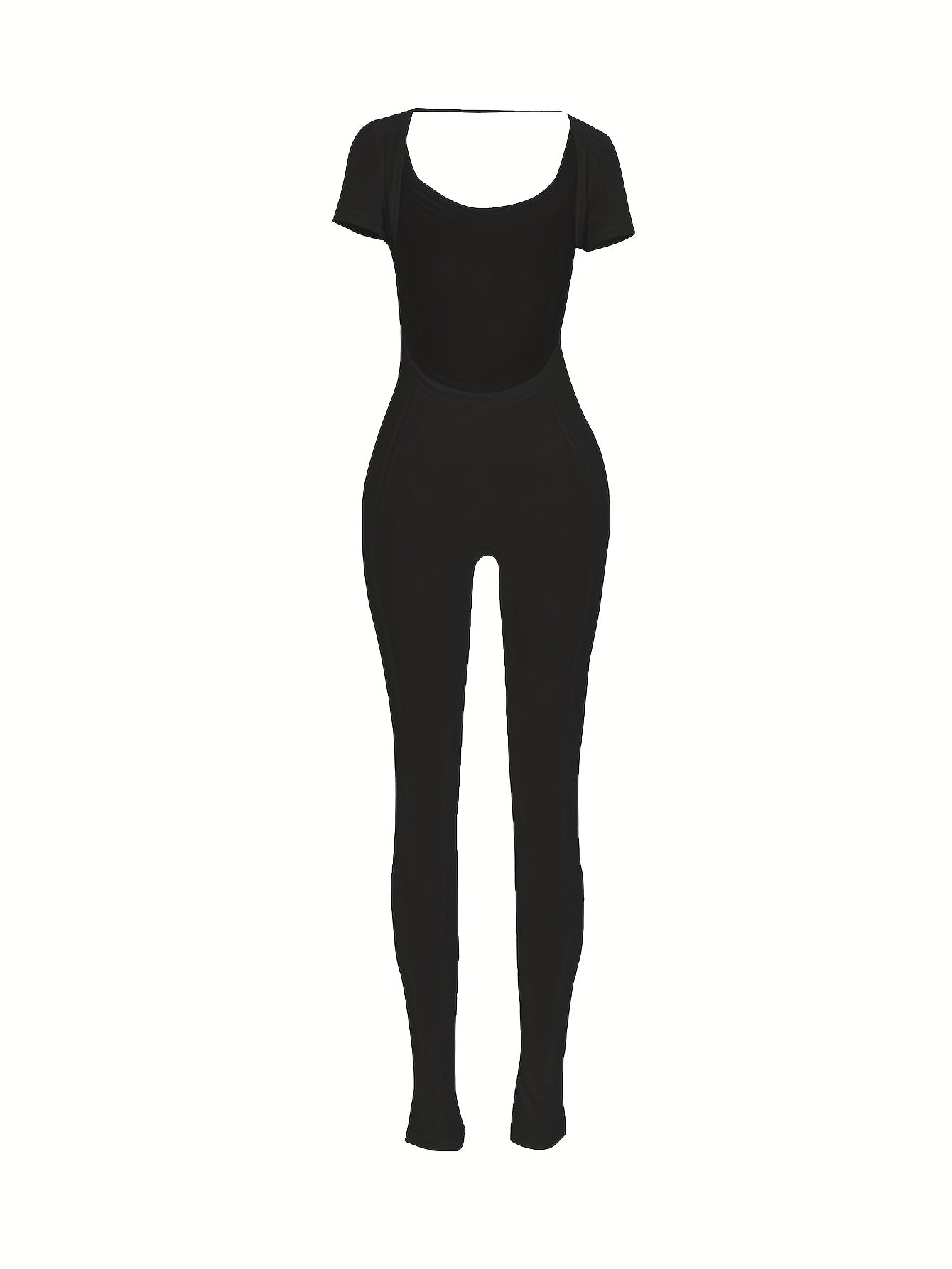 Solid Split Bodycon Jumpsuit for Women - Stylish & Durable Ohberri