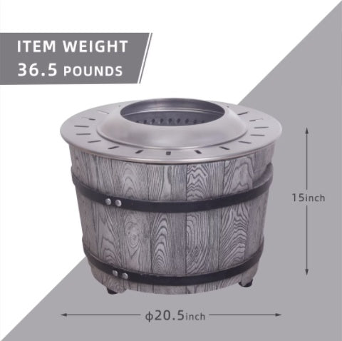 Smokeless Fire Pit Fueled With A Woody Appearance Inkedjoy