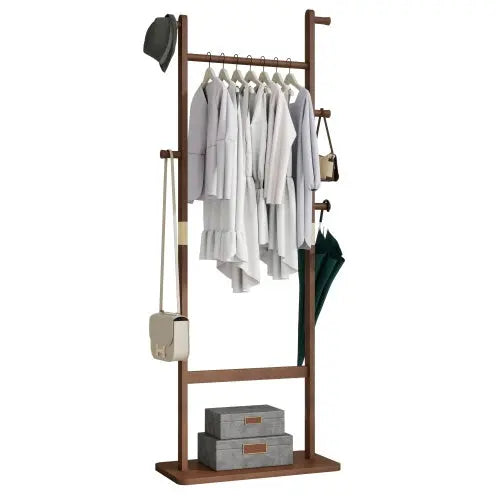 Coat Rack Solid Wood Clothes Hanger My Store
