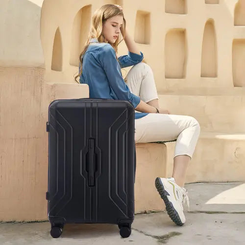 20  24  28  3 Pcs  Set In ABS Spinner Wheel Luggage Inkedjoy