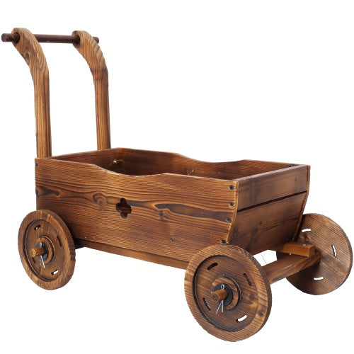 Wooden Wagon Planter Inkedjoy