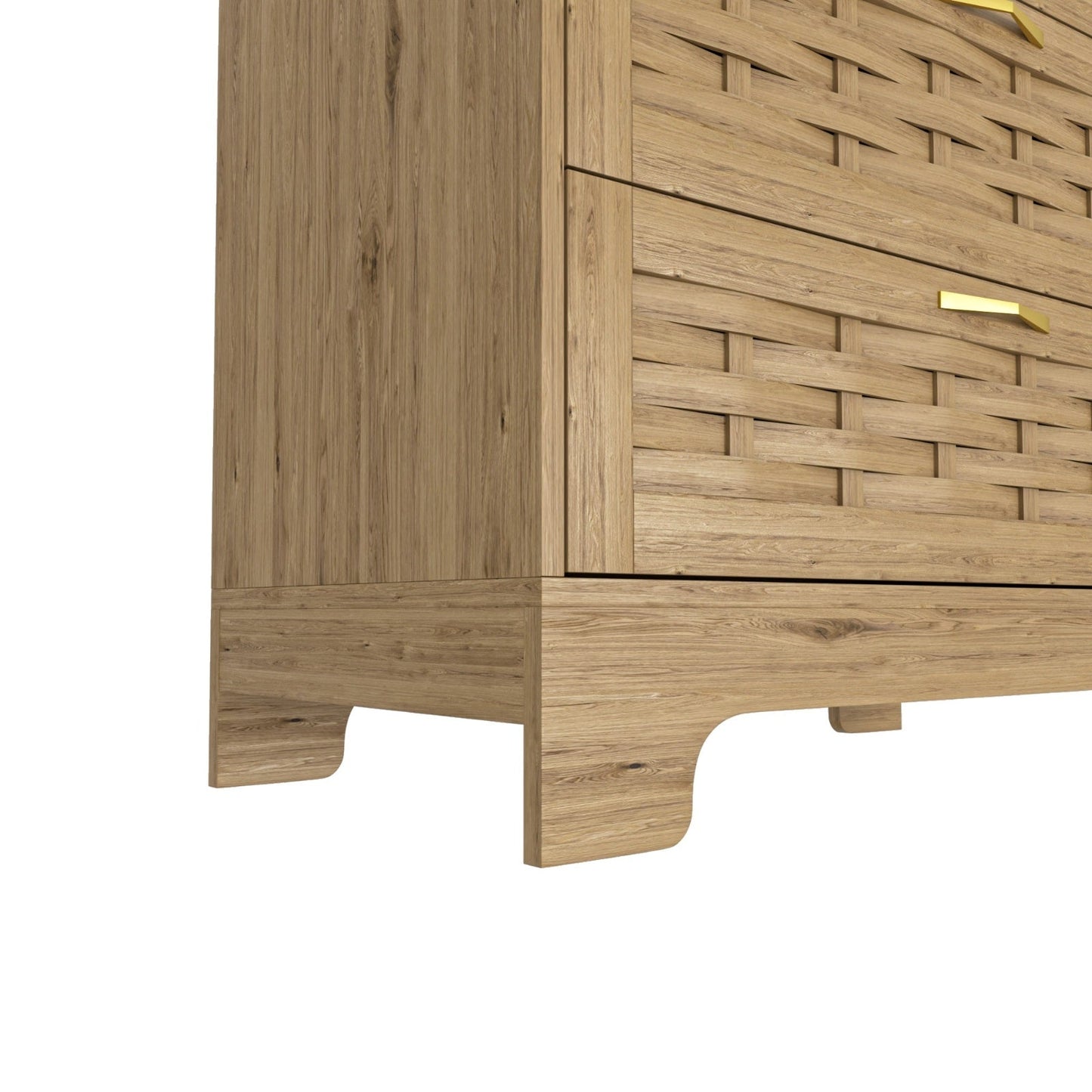 Wood 4 Drawer Dresser Modern Chest My Store