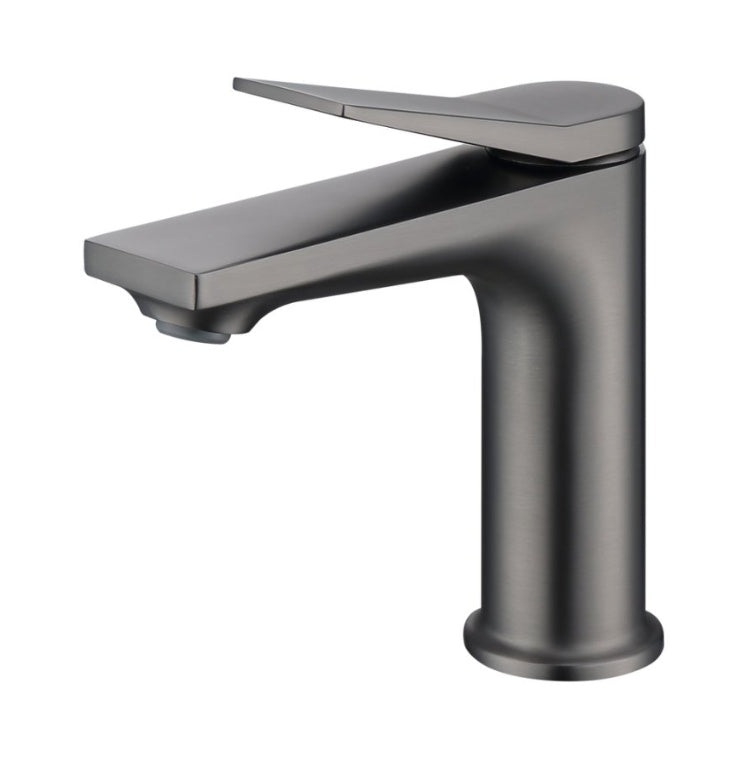 Gray Single Hole Bathroom Faucet Ohberri