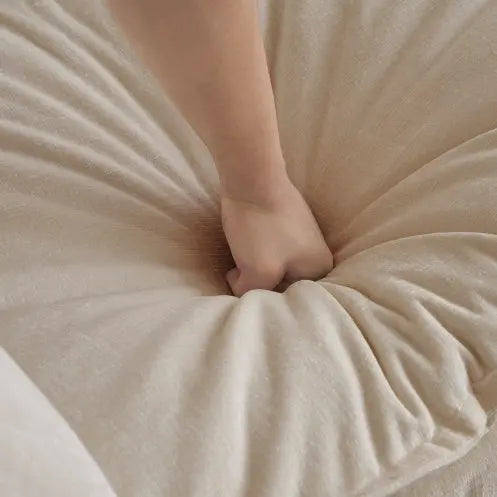 Mid-Century Modern Couch 3-Seater Sofa With 2 Armrest Pillows And 3 Toss Pillows My Store