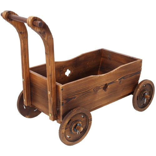 Wooden Wagon Planter Inkedjoy