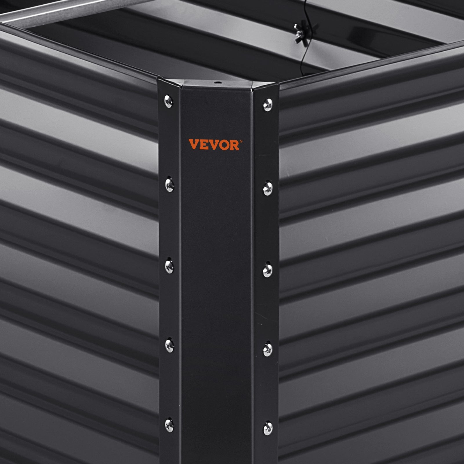 Galvanized Raised Garden Bed Planter Box 94.5x47.2x23.6inch Flower Vegetable Inkedjoy