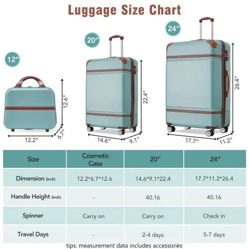 Hardshell Luggage Sets 3 Pieces My Store