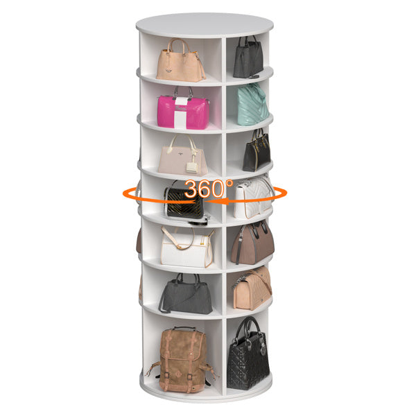 7-story Rotating Shoe Rack Inkedjoy