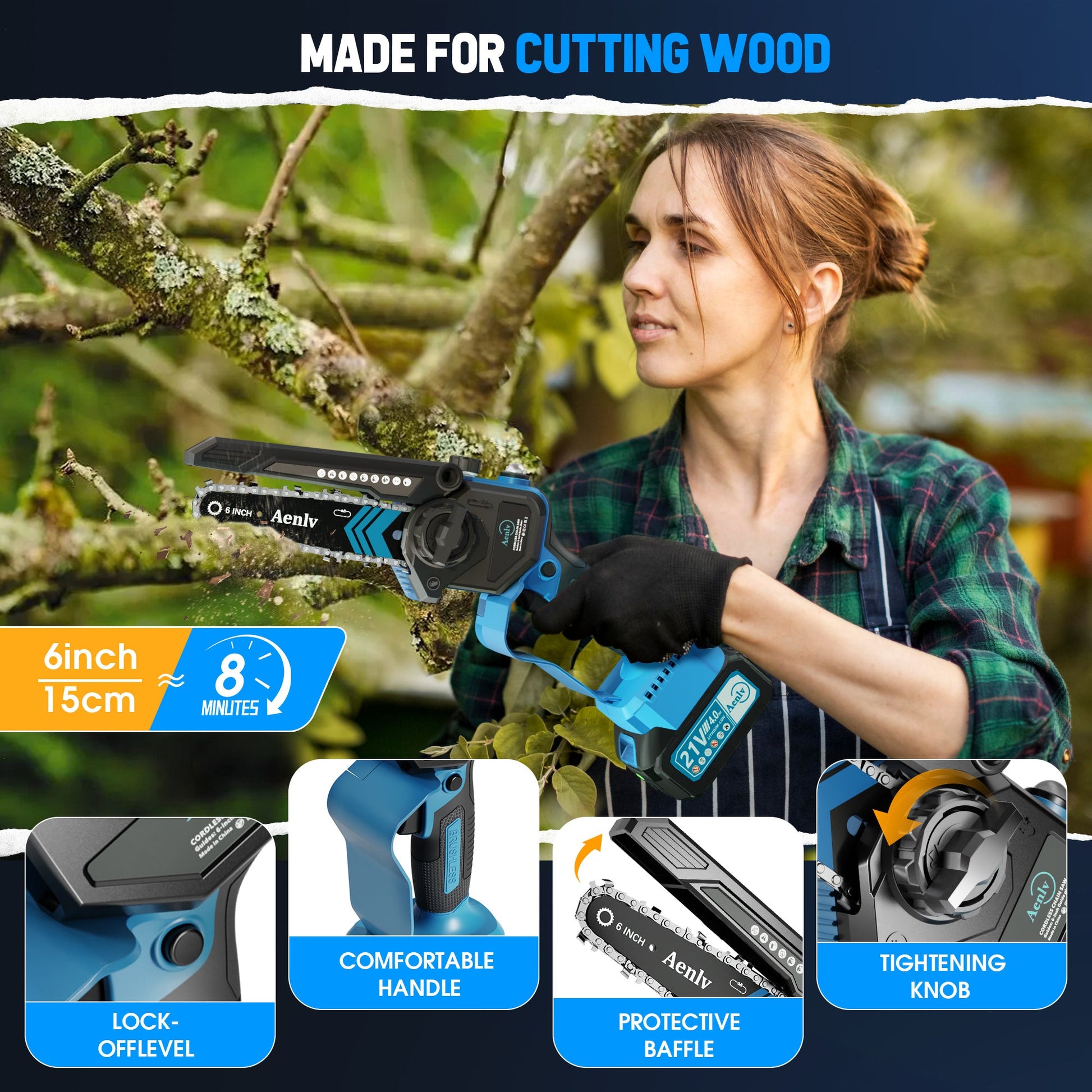 6-inch Mini Chainsaw Inkedjoy