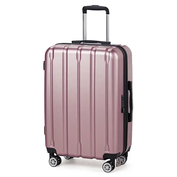 Three In One Set Of Vertical Striped Suitcase Inkedjoy