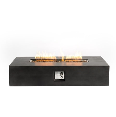\Large Rectangular Stone Gas Fire Pit With Lava Canopy Inkedjoy
