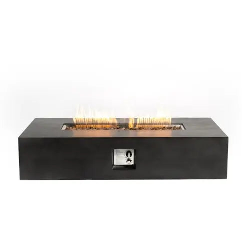 \Large Rectangular Stone Gas Fire Pit With Lava Canopy Inkedjoy