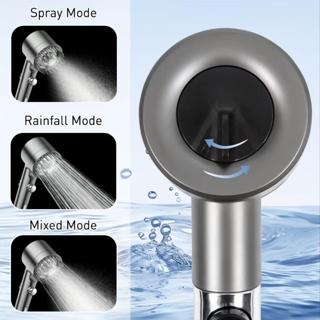Shower Head Set With Massage Heads, Multiple Filters And Mode-Switching Function For Various Watering Modes Inkedjoy