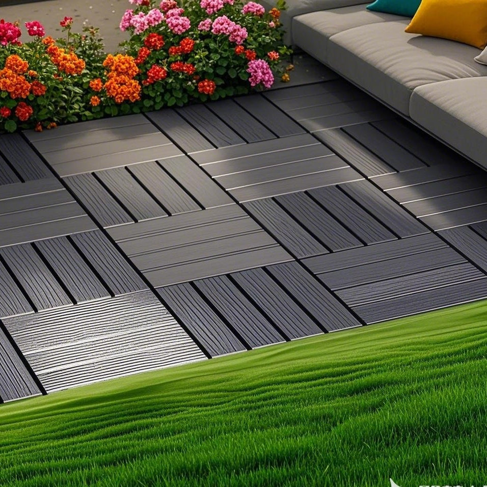 Waterproof, Wear-resistant, DIY Assembly, Garden, Courtyard, Balcony,plastic Flooring Inkedjoy