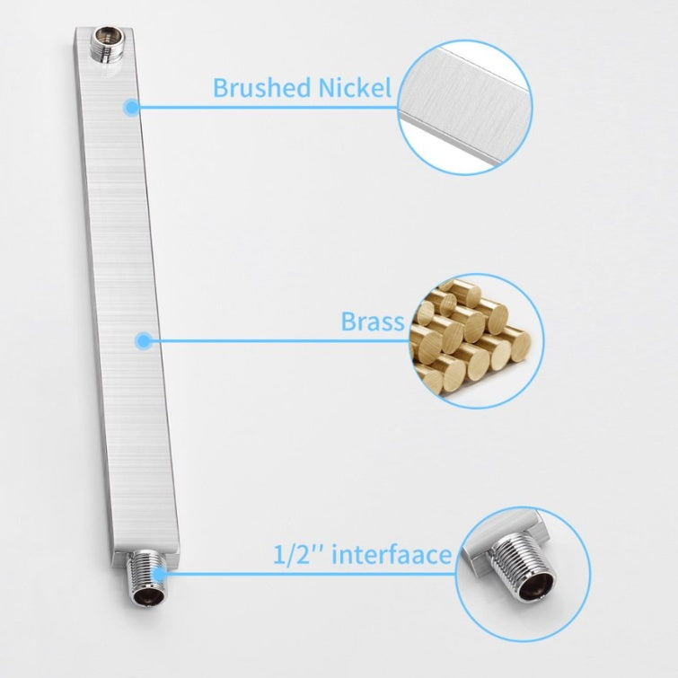 Rain Shower System Matte Black 10 Inch Square Rainfall Shower Head With Handheld Sprayer Inkedjoy