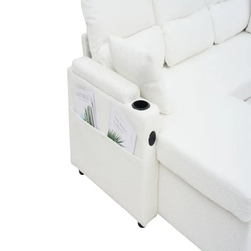 2 In 1, L-Shaped Pull Out Sectional My Store