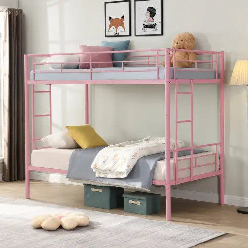 METAL BUNK BED Twin Over Twin My Store