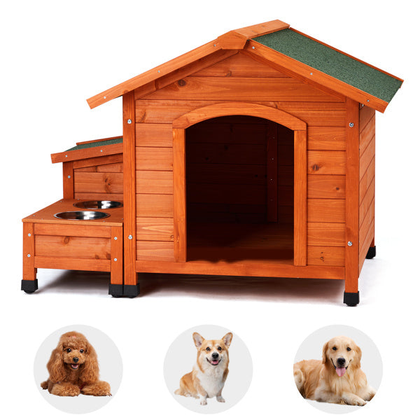 Green Asphalt Roof Golden Red Pet House My Store