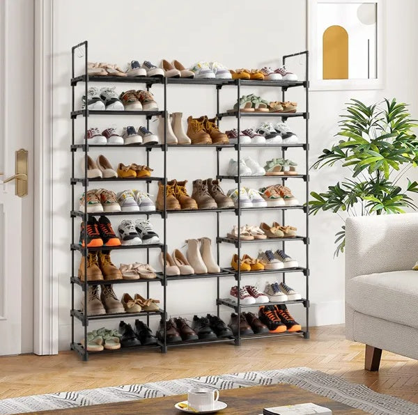 9 Tiers Shoe Rack Storage Organizer Shoe Shelf Organizer Inkedjoy
