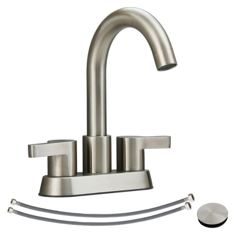 Bathroom Faucet 2 Handle Brushed Nickel My Store