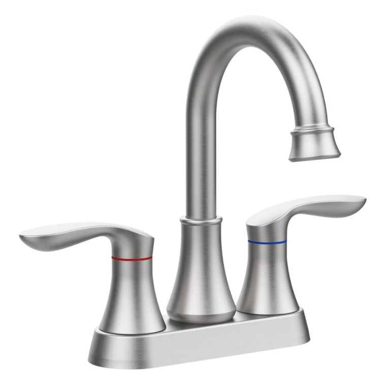 2-Handle 4-Inch Brushed Nickel Bathroom Faucet Ohberri