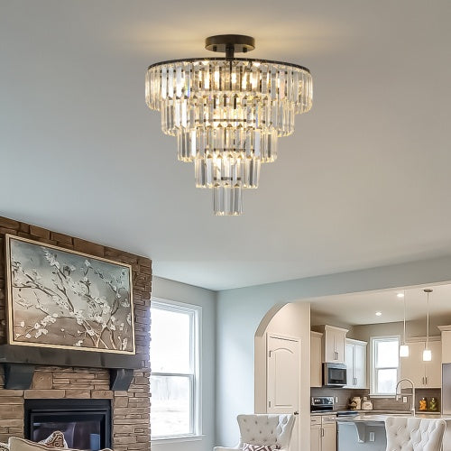 Large Black Crystal Chandelier Inkedjoy