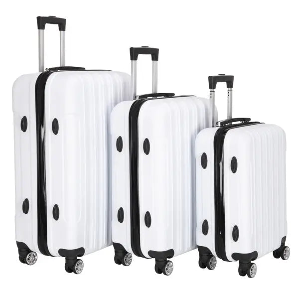 Vertical Pattern Three-in-one Trolley Case With Handle And Universal Wheels Inkedjoy