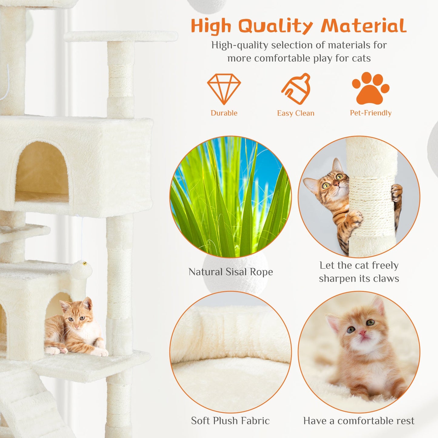 Multi Functional Cat Treehouse Cat Climbing Frame My Store